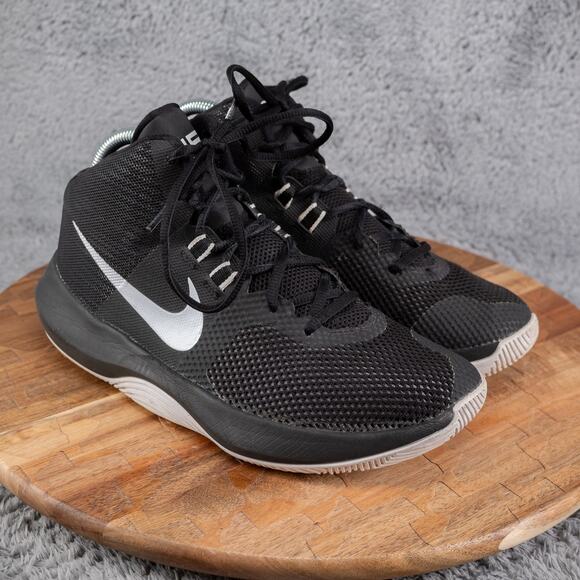 Nike Air Precision Mid Black Basketball Shoes Womens Size 8 - Picture 1 of 10